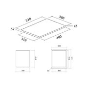Варочная панель FALMEC PIANO INDUZIONE 2 ZONE фото 3 в Челябинске