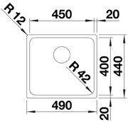 Мойка BLANCO SOLIS 450-IF нержавеющая сталь фото 3 в Челябинске