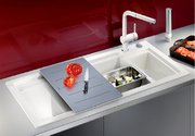 Мойка Blanco AXON II 6 S (чаша справа) керамика клапан-автомат InFino® жасмин фото 4 в Челябинске