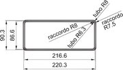 Переходник промежуточный прямоугольный Фабер RCR 220x90 мм фото 2 в Челябинске Переходник промежуточный прямоугольный Faber RCR 220x90 мм фото 2 в Челябинске