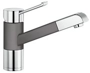 Смеситель Blanco Zenos-S chrome/Silgranit темная скала фото в Челябинске