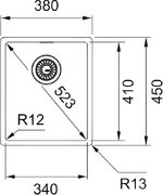 Мойка Franke BXX 210/110-34 нержавеющая сталь фото 3 в Челябинске
