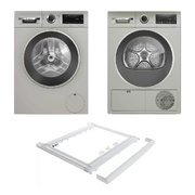 Bosch Serie 4 (стиральная машина WGA2440XME + сушильная машина WQG1420XME + монтажный элемент WTZ20410)