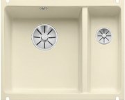 Мойка Blanco SUBLINE 350/150-U керамика отводная арматура InFino® жасмин фото в Челябинске