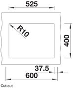Мойка BLANCO SUBLINE 340/160-U Silgranit кофе, чаша слева фото 3 в Челябинске