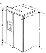 Холодильник Smeg SBS8003P фото 2 в Челябинске