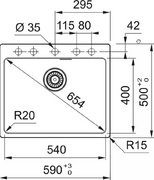 Мойка Franke MRG 610-54 FTL грифельный серый фото 4 в Челябинске