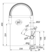 Смеситель Franke Ambient с выдвижным шлангом хром фото 3 в Челябинске