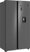 Отдельностоящий холодильник с инвертором и подачей воды Weissgauff WSBS 590 Inverter NoFrost Water Dispenser Grey фото 4 в Челябинске