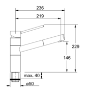 Смеситель Franke 350 хром фото 2 в Челябинске