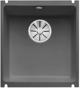 Мойка Blanco SUBLINE 375-U керамика отводная арматура InFino® базальт фото в Челябинске