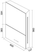 Вытяжка Falmec Ghost 60 (600) P.E white фото 3 в Челябинске