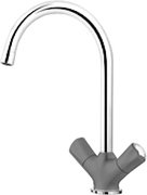 Смеситель Blanco Amona chrome/silgranit алюметаллик фото в Челябинске