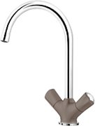 Смеситель Blanco Amona chrome/silgranit серый беж фото в Челябинске