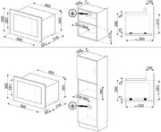 Встраиваемая микроволновая печь Smeg FMI120G фото 4 в Челябинске