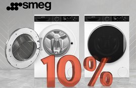 Акция! Скидки 10% на стиральные и сушильные машины Smeg