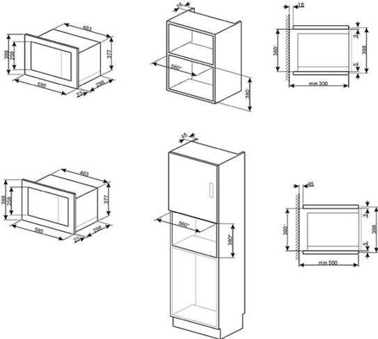 Схема встраивания для модели Smeg