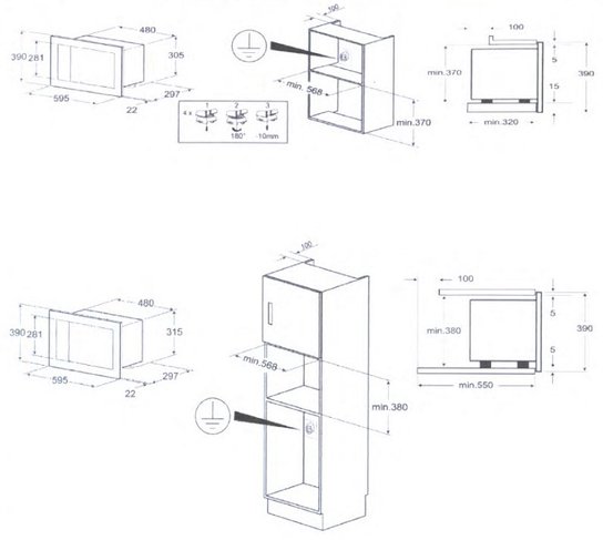 Схема встраивания для микроволновой печи Zigmund Shtain